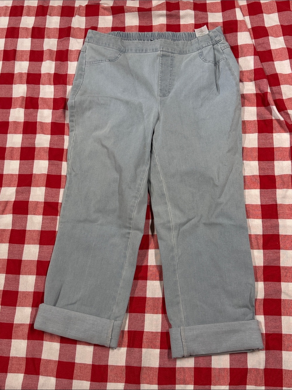 Isaac Mizrahi Light Blue Denim Pants